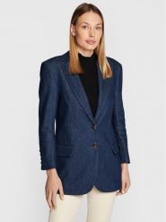 Pinko Marynarka Landire 1J112W A09I Niebieski Regular Fit. Niebieskie marynarki i żakiety Pinko, bez wzorów, z bawełny. Za 2,619.00 zł.