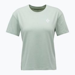 Koszulka damska Black Diamond Heritage Badge SS Tee. Zielone bluzki Black Diamond, bez wzorów, sportowe, bez kołnierzyka, bez ramiączek. Za 129.99 zł.