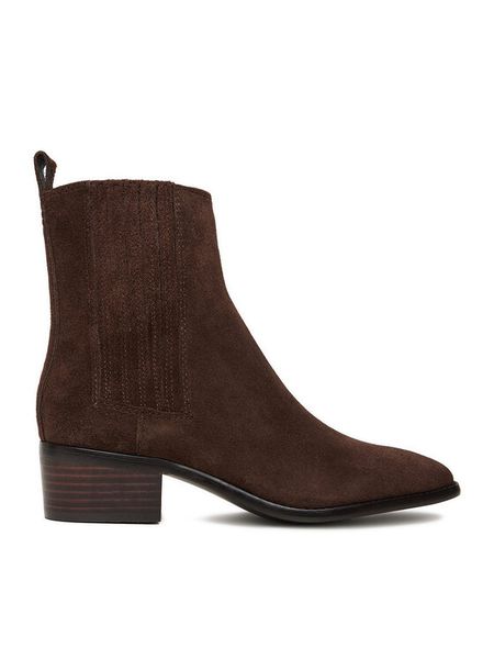 GINO ROSSI Sztyblety CEO-LILI-R25SS07312 Brązowy. Brązowe botki Gino Rossi, bez wzorów, ze skóry, bez obcasa, na słupku, bez zapięcia. Za 379.99 zł.
