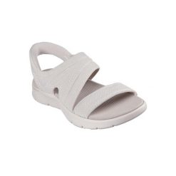 Sandały damskie Skechers Go Walk Flex Sandal. Brązowe sandały Skechers, bez wzorów, sportowe, bez obcasa, bez zapięcia. Za 390.00 zł.