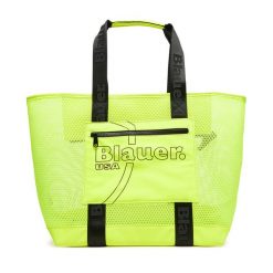 Torebka Blauer. Żółte shopper Blauer, bez wzorów, bez dodatków. Za 199.99 zł.
