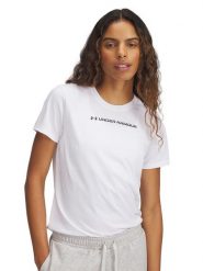 Under Armour Koszulka sportowa w kolorze białym rozmiar: XS. Białe koszulki sportowe Under Armour, bez wzorów, z materiału, bez ramiączek, outdoorowe. Za 68.45 zł.
