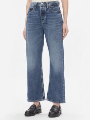 Tommy Hilfiger Jeansy Loose Straight Rw Klo WW0WW40646 Niebieski Wide Leg. Niebieskie jeansy TOMMY HILFIGER, bez wzorów. Za 379.99 zł.