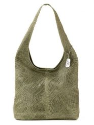 Anna Morellini Skórzana torebka "Palladia" w kolorze khaki - 38 x 30 x 2 cm rozmiar: onesize. Brązowe torby na ramię Anna Morellini, bez wzorów, z materiału, na ramię, bez dodatków. Za 295.45 zł.
