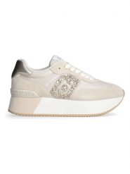 Liu Jo Skórzane sneakersy w kolorze beżowym rozmiar: 39. Brązowe trampki Liu Jo, bez wzorów, z materiału, bez zapięcia. Za 346.18 zł.