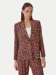 LOLA CASADEMUNT Marynarka MS2602005 Brązowy Straight Fit. Brązowe marynarki i żakiety LOLA CASADEMUNT, xl, bez wzorów, z syntetyku. Za 922.99 zł.