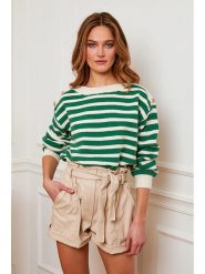 Plume Sweter "Jalove" w kolorze kremowo-zielonym rozmiar: M. Zielone swetry Plume, m, bez wzorów, bez ramiączek. Za 131.43 zł.