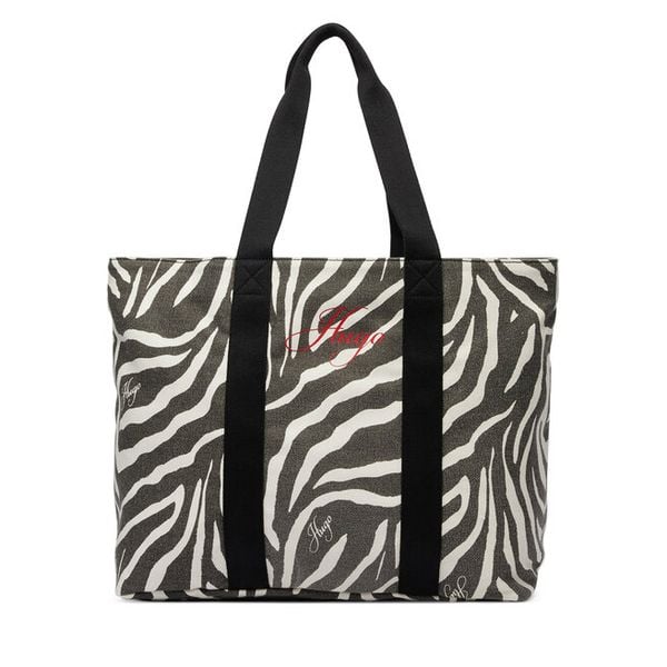 Torebka HUGO. Czarne shopper Hugo, bez wzorów, bez dodatków. Za 549.99 zł.