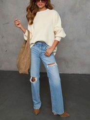 Milan Kiss Sweter w kolorze beżowym rozmiar: S. Brązowe swetry Milan Kiss, s, bez wzorów, bez ramiączek. Za 201.55 zł.