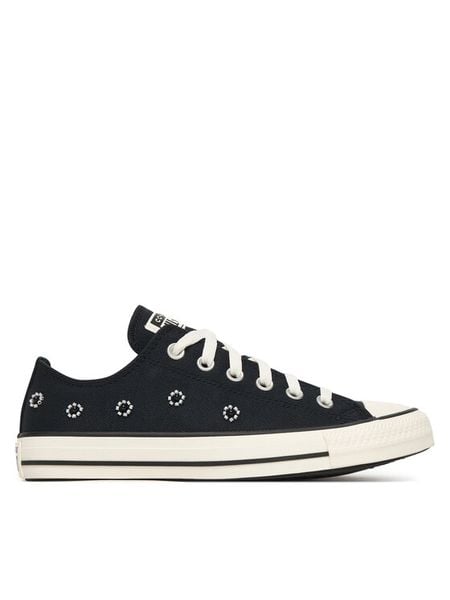 Converse Trampki Chuck Taylor All Star Beads A16679C Czarny. Czarne trampki Converse, bez wzorów, z materiału, bez zapięcia. Za 274.99 zł.