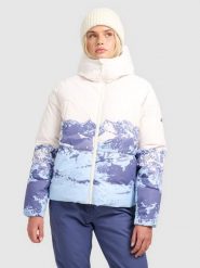 4F Kurtka narciarska membrana 5000 damska - multikolor XL. Niebieskie kurtki narciarskie 4f, xl, bez wzorów, bez kaptura, narciarskie. Za 499.99 zł.