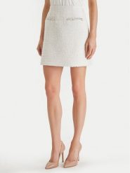 Guess Spódnica mini W6RD56 WJ632 Écru Regular Fit. Spódnice Guess, l, z aplikacjami, z syntetyku, mini. Za 469.99 zł.