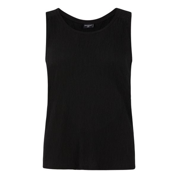 Damski tank top Protest Fields. Czarne topy Protest, bez wzorów, bez kołnierzyka, bez ramiączek. Za 183.00 zł.