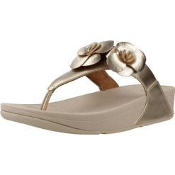 Sandały FITFLOP LULU FLOWER Złoty. Żółte sandały FIT FLOP, bez wzorów, z syntetyku, bez obcasa, bez zapięcia. Za 421.99 zł.