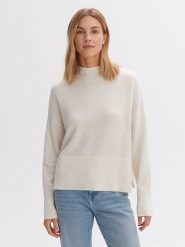 OPUS Sweter w kolorze kremowym rozmiar: 38. Brązowe swetry Opus, bez wzorów, z wełny, bez ramiączek. Za 162.49 zł.