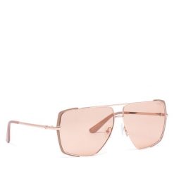 Okulary przeciwsłoneczne Guess. Brązowe okulary przeciwsłoneczne Guess, z aplikacjami. Za 589.99 zł.