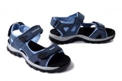 ARTIKER RELAKS 54C1298 granatowy, sandały damskie. Niebieskie sandały Artiker Relaks, bez wzorów, ze skóry, bez obcasa, bez zapięcia. Za 194.90 zł.