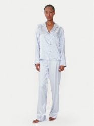 Guess Piżama O5BX05 W4732 Beżowy Regular Fit. Brązowe piżamy Guess, z aplikacjami, z syntetyku, bez ramiączek. Za 569.99 zł.