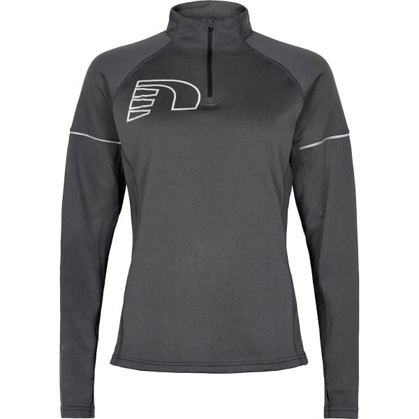 Bluza damska Newline core zip neck. Szare bluzy Newline, na jesień, m, bez wzorów, z materiału, bez kaptura. Za 266.00 zł.