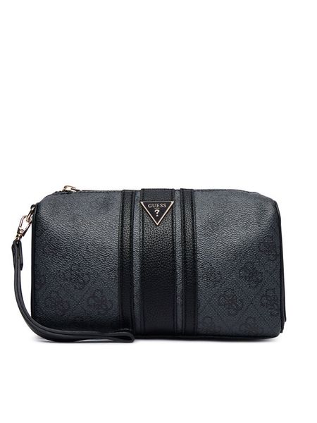 Guess Kosmetyczka PW7572 P6352 Czarny. Czarne kufry i kosmetyczki Guess, z aplikacjami, ze skóry, bez dodatków. Za 225.99 zł.