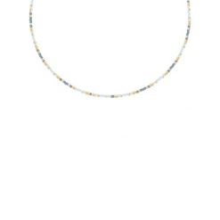 Naszyjnik z jasnoniebieskimi japońskimi koralikami Miyuki. Niebieskie naszyjniki Lilou, ze stali. Za 259.00 zł.