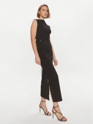 Calvin Klein Sukienka letnia Crinkled K20K206545 Czarny Regular Fit. Czarne sukienki Calvin Klein, na lato, s, bez wzorów, z syntetyku, bez kołnierzyka, bez ramiączek. Za 419.99 zł.