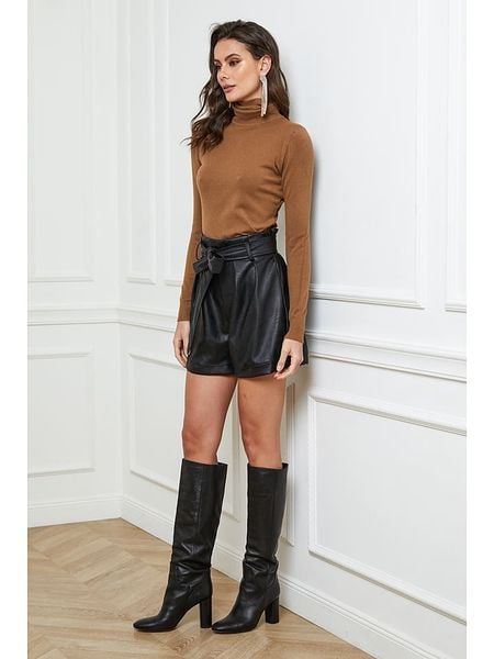 So Cachemire Golf "Empoli" w kolorze karmelowym rozmiar: XL. Brązowe golfy So Cachemire, xl, bez wzorów, z kaszmiru, bez ramiączek. Za 131.12 zł.