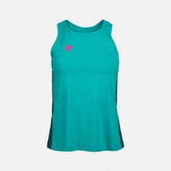 Koszulka CANTAL TOP | Lekka, oddychająca i szybkoschnąca do gry w padla. Czerwone bluzki Izas, bez wzorów, z materiału, bez kołnierzyka, bez ramiączek. Za 160.83 zł.