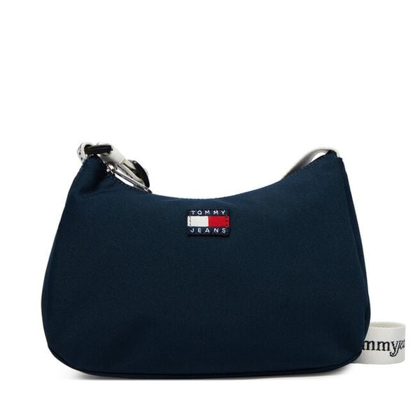 Torebka Tommy Jeans. Niebieskie torebki klasyczne Tommy Jeans, bez wzorów, z jeansu, bez dodatków. Za 152.99 zł.