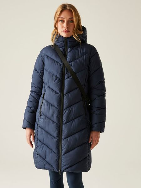 Regatta Płaszcz pikowany "Anita" w kolorze granatowym rozmiar: 44. Niebieskie płaszcze Regatta, bez wzorów, bez kaptura. Za 262.29 zł.