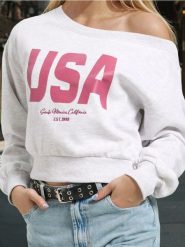 Bluza crewneck z napisem - szary. Szare bluzy Sinsay, l, bez wzorów, bez kaptura. Za 39.99 zł.