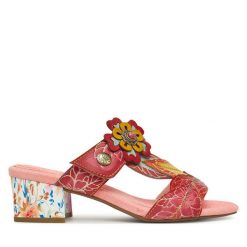 Klapki Laura Vita. Brązowe klapki Laura Vita, bez wzorów, bez obcasa. Za 279.99 zł.