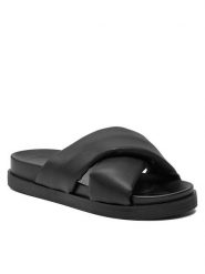 ONLY Shoes Klapki Onlminnie-12 15319588 Czarny. Czarne klapki ONLY SHOES, bez wzorów, ze skóry, bez obcasa. Za 119.99 zł.