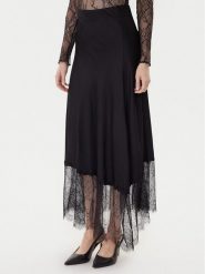 TWINSET Spódnica midi 252LL2TCC Czarny Regular Fit. Czarne spódnice Twinset, xxl, bez wzorów, z wiskozy, midi. Za 1,009.00 zł.