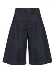 Guess Jeans Bermudy W6GDY5 D7971 Granatowy Bermuda Fit. Niebieskie szorty Guess Jeans, z aplikacjami, z bawełny. Za 349.00 zł.