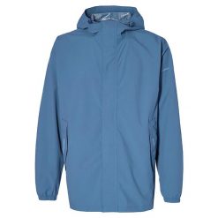 Rowerowa kurtka przeciwdeszczowa Hoga unisex, horizon blue. Niebieskie kurtki sportowe BASIL, xl, bez wzorów, z materiału, bez kaptura, rowerowe. W wyprzedaży za 254.50 zł.