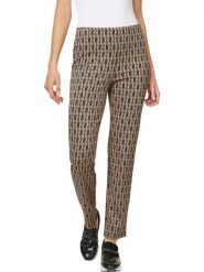 Heine Spodnie w kolorze beżowym rozmiar: 40. Brązowe spodnie materiałowe Heine, na co dzień, bez wzorów, z materiału. Za 61.02 zł.