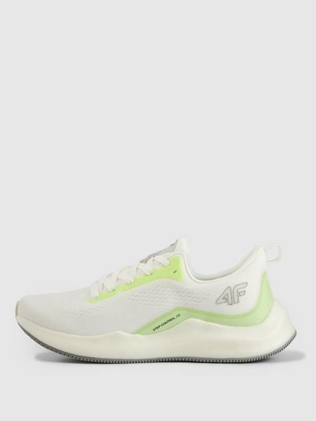 4F Buty treningowe STEP CONTROL 1.0 damskie - białe 36. Białe obuwie sportowe 4f, z gumy, bez zapięcia, do biegania. W wyprzedaży za 159.99 zł.