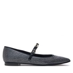 Baleriny Guess. Czarne baleriny Guess, z aplikacjami, bez obcasa. Za 839.99 zł.