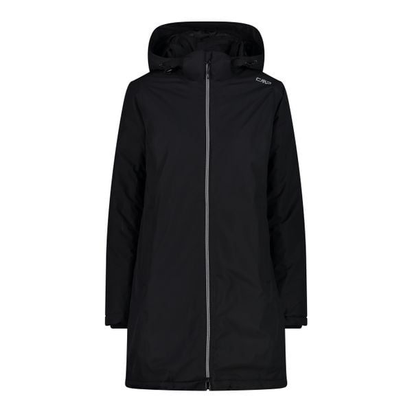 Płaszcz damski turystyczne CMP 32Z1406. Czarne płaszcze CMP, s, bez wzorów, z materiału, bez kaptura. Za 299.99 zł.