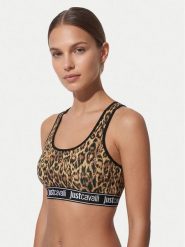 Just Cavalli Biustonosz top 80PAJU02 CJUT3 Beżowy. Brązowe biustonosze Just Cavalli, xs, bez wzorów, z bawełny, bez kołnierzyka, bez ramiączek. Za 227.99 zł.