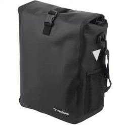 Torba na Rower Sakwa Rowerowa na Bagażnik Kufer Rowerowy Duża Boczna 15l. Czarne torby na laptopa TRIZAND, bez wzorów, z gumy, na ramię, duże. Za 46.80 zł.