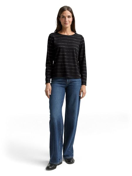 Tom Tailor Koszulka w kolorze czarnym rozmiar: M. Czarne bluzki Tom Tailor, m, bez wzorów, z wiskozy, bez kołnierzyka, bez ramiączek. Za 68.95 zł.