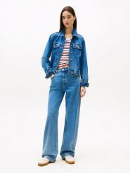 TOMMY JEANS Dżinsy - Comfort fit - w kolorze niebieskim rozmiar: W28/L30. Niebieskie jeansy Tommy Jeans, l, z aplikacjami, z podwyższonym stanem. Za 237.17 zł.