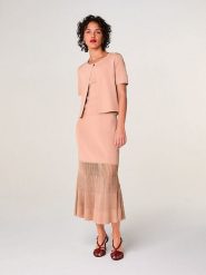 Rodier Kardigan w kolorze jasnoróżowym rozmiar: S. Różowe kardigany Rodier, s, bez wzorów. Za 295.99 zł.