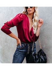 Milan Kiss Bluzka w kolorze bordowym rozmiar: L. Czerwone bluzki Milan Kiss, l, bez wzorów, bez kołnierzyka, bez ramiączek. Za 126.99 zł.