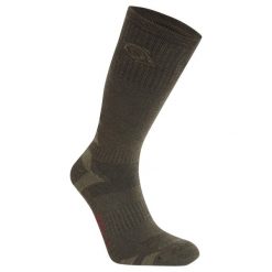 Skarpety Adwentowe Dla Dorosłych Unisex Z Mieszanki Wełny Odstraszającej Owady. Zielone skarpety Craghoppers, bez wzorów, z wełny. Za 93.99 zł.