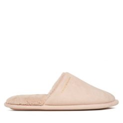 Kapcie Tommy Hilfiger. Czerwone obuwie domowe TOMMY HILFIGER, bez wzorów, bez zapięcia. Za 169.99 zł.