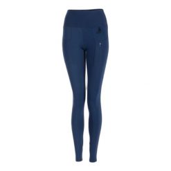 Damskie legginsy Joma Power. Niebieskie legginsy Joma, s, bez wzorów, z materiału, z podwyższonym stanem, do biegania. Za 220.00 zł.