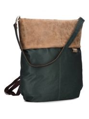 Zwei Torebka w kolorze czarno-jasnobrązowym - 33 x 34 x 14 cm rozmiar: onesize. Brązowe torby na ramię Zwei, bez wzorów, z materiału, na ramię, bez dodatków. Za 219.60 zł.